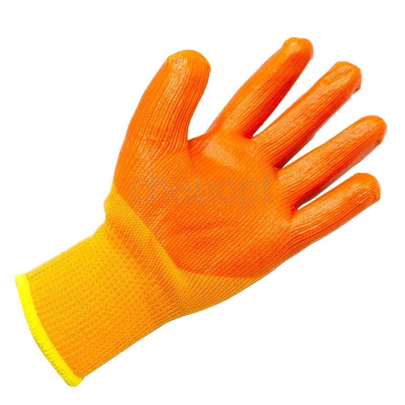 Перчатки #300 оранжевые (полный облив)