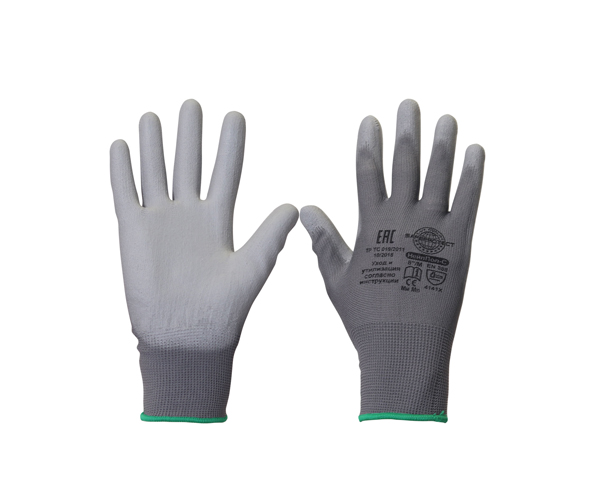 Перчатки Safeprotect НейпПол-Б (нейлон+ПУ), серый