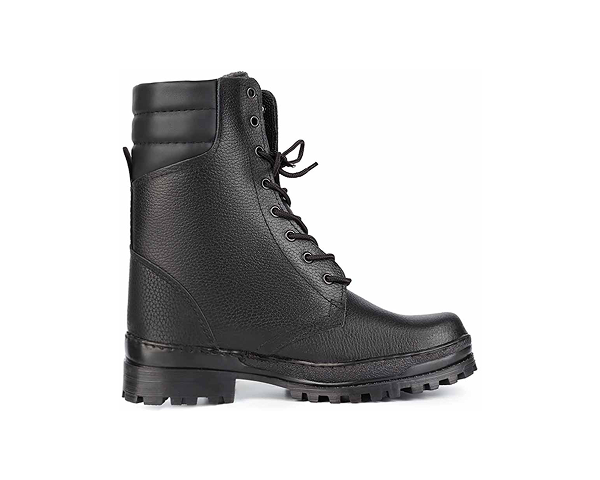 Ботинки с высоким берцем Армия хром черные