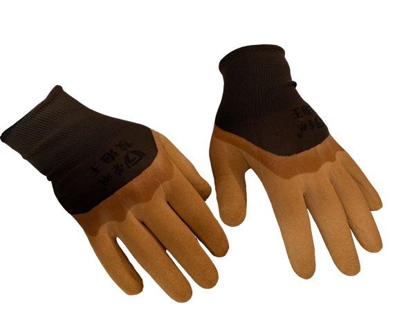 Перчатки "Нейлоновые" с вспененным латексным покрытием кор-кор (полный облив) F33