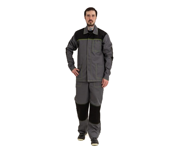 Куртка "Техник-2" мужская серый/черный тк. Балтекс