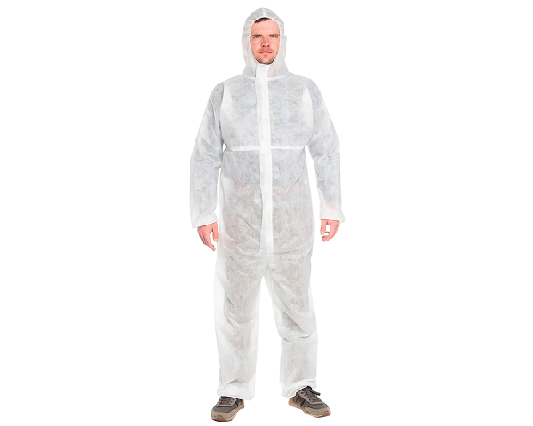 Комбинезон одноразовый спанбонд 60 гр/м2 белый