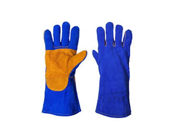 Краги синие с усиленным наладонником арт.КФ195 с подкладом(1/72)