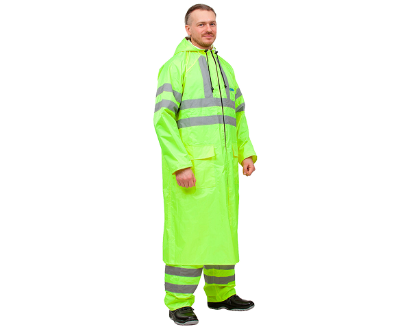 Плащ влагозащитный сигнальный с СОП ExtraVision WPL (225 гр/м2) лимонный